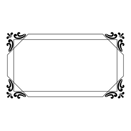 bouquet floral frame cartoon vector illustrationのイラスト素材