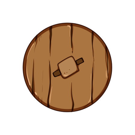 technology wheel ancient cartoon vector illustrationのイラスト素材