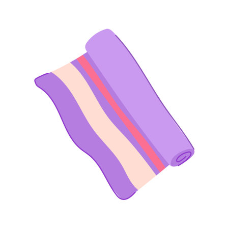 view cloth napkin cartoon. food texture, linen folded, dish picnic view cloth napkin sign. isolated symbol vector illustrationのイラスト素材