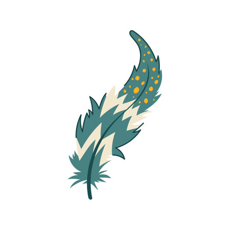 blue feather exotic bird cartoon. watercolor flying, parrot drawing, color nature blue feather exotic bird sign. isolated symbol vector illustrationのイラスト素材