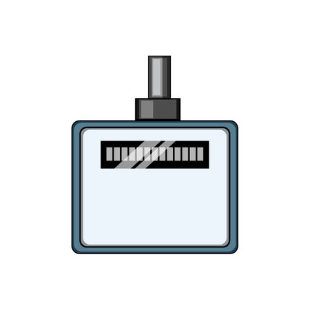 pipe water gas meter cartoon vector illustrationのイラスト素材