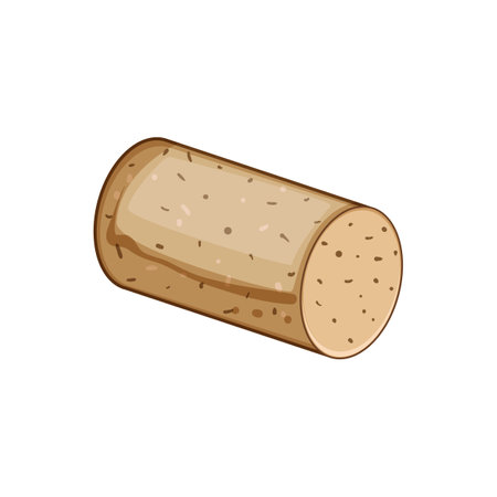 glass wine cork bottle cartoon vector illustrationのイラスト素材