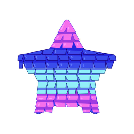 holiday pinata cartoon vector illustrationのイラスト素材