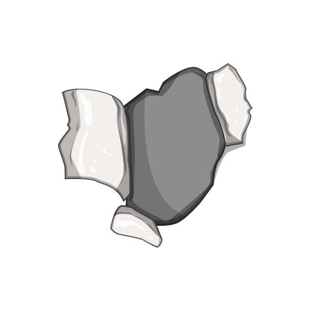edge torn paper cartoon vector illustrationのイラスト素材