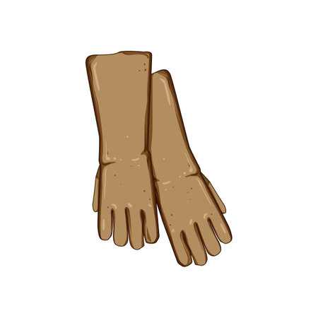 work gloves welding cartoon vector illustrationのイラスト素材