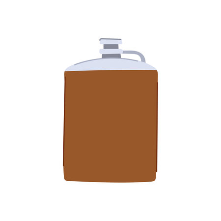 vodka flask alcohol cartoon vector illustrationのイラスト素材