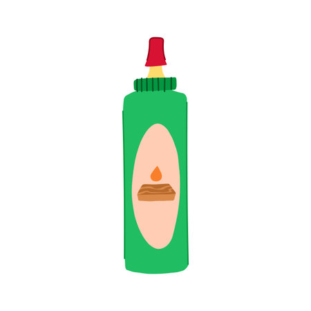 construction wood glue cartoon vector illustrationのイラスト素材