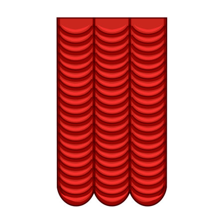opera red curtain cartoon vector illustrationのイラスト素材