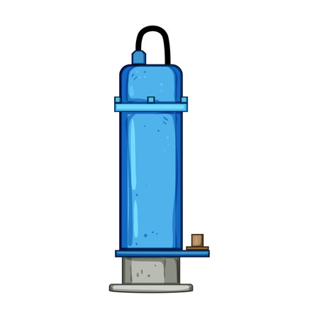 tank water pump cartoon vector illustrationのイラスト素材