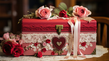 lace valentines day boxの素材