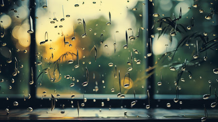 melody music notes waterの素材