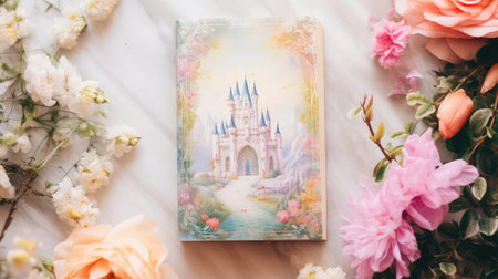 fairy vintage book coverの素材