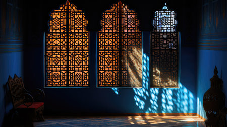 lattice light and shadow patternsの素材