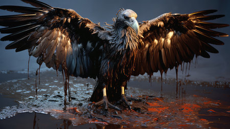 bird oil drum spillの素材