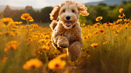 field golden doodlesの素材