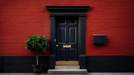 photo black doorの素材