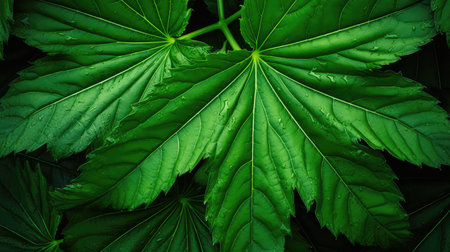 leaf castor plantの素材