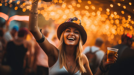 dancing beer hatの素材