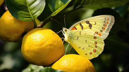 macro nature lemon yellowの素材