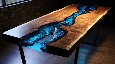 liveedge epoxy tablesの素材