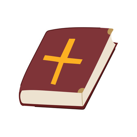 god bible cartoon vector illustrationのイラスト素材