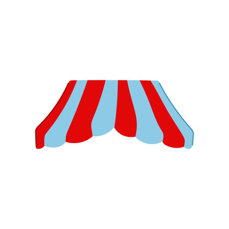 sunshade canopy awning cartoon vector illustration