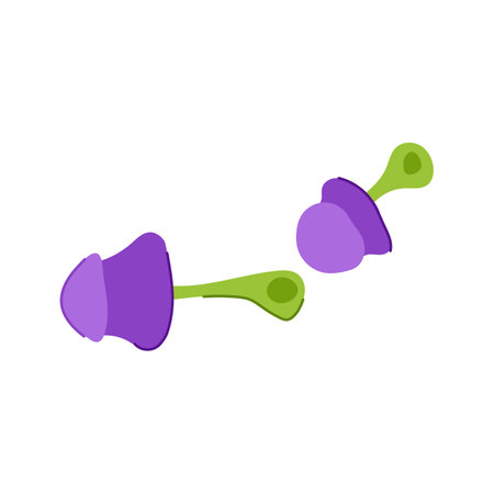 noise earplug cartoon vector illustration