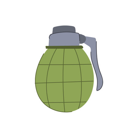 explosive grenade cartoon vector illustrationのイラスト素材