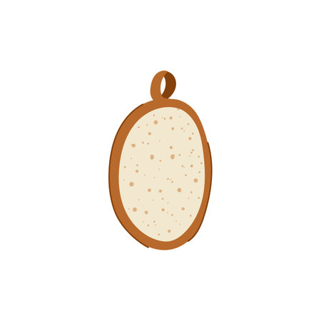 wash loofah shower cartoon vector illustrationのイラスト素材