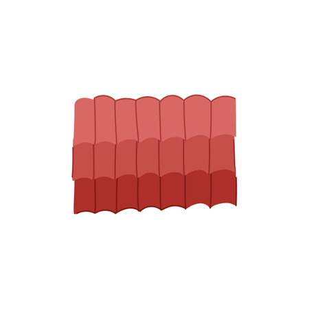 house roof tile cartoon vector illustrationのイラスト素材
