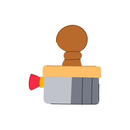 frame stamp cartoon vector illustrationのイラスト素材