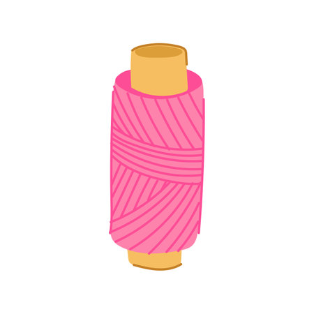 needle thread spool cartoon vector illustrationのイラスト素材