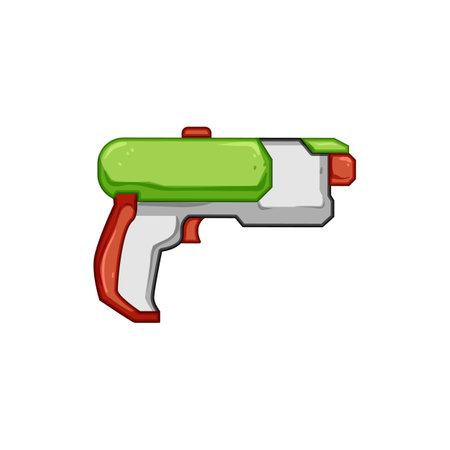beam blaster gun cartoon vector illustrationのイラスト素材