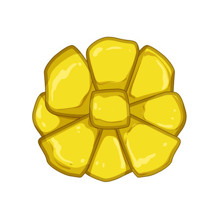 holiday gold bow cartoon vector illustrationのイラスト素材