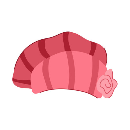 military beret cartoon vector illustrationのイラスト素材