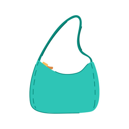 elegant clutch bag cartoon vector illustrationのイラスト素材