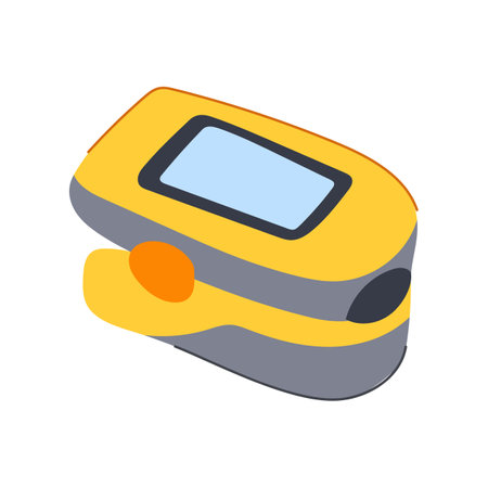 health pulse oximeter cartoon vector illustrationのイラスト素材