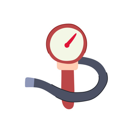 measurement spirometer cartoon vector illustrationのイラスト素材