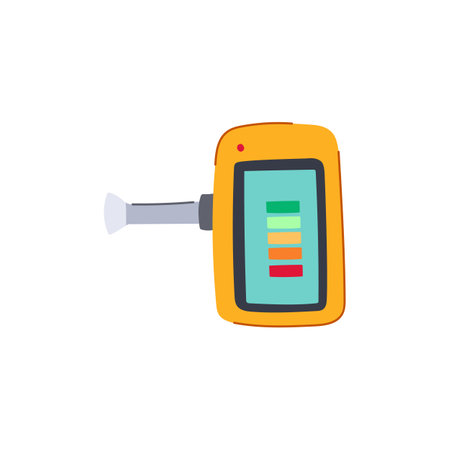 airflow spirometer cartoon vector illustrationのイラスト素材