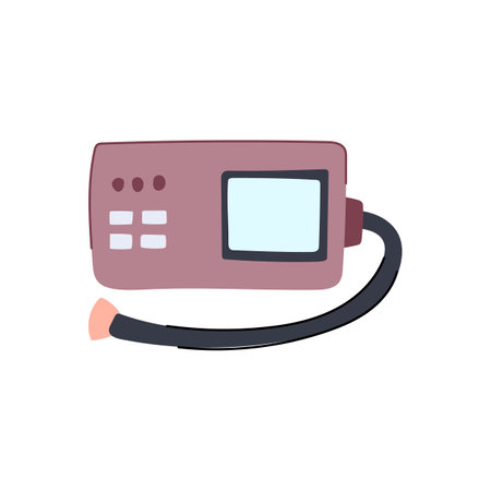 health spirometer cartoon vector illustrationのイラスト素材