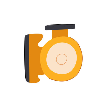 system water circulation pump cartoon vector illustrationのイラスト素材