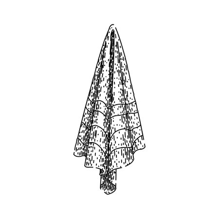 relax beach towel sketch hand drawn vectorのイラスト素材