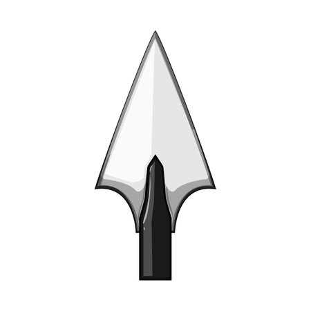 indigenous arrowhead cartoon vector illustrationのイラスト素材