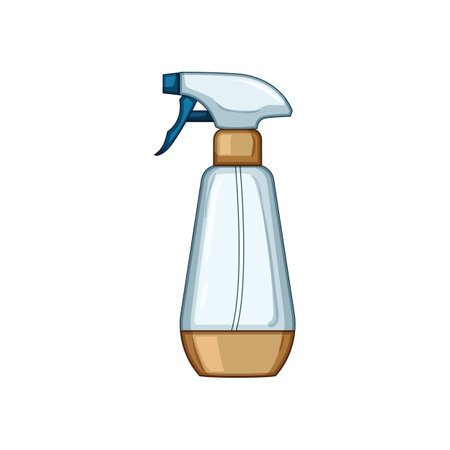 pump spray bottle cartoon vector illustrationのイラスト素材