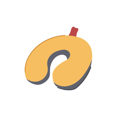 sleep airplane pillow cartoon vector illustrationのイラスト素材
