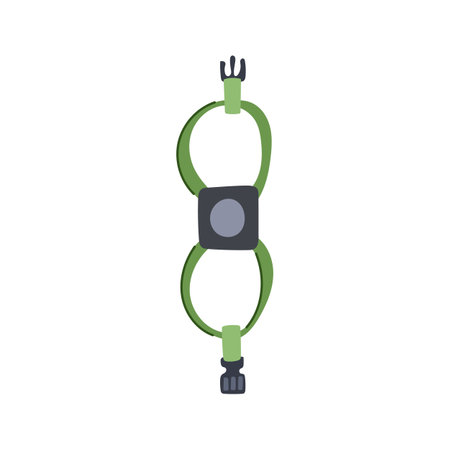 durable luggage strap cartoon vector illustrationのイラスト素材