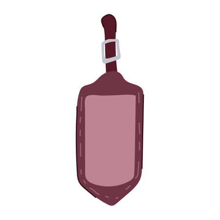 identifier luggage tag cartoon vector illustrationのイラスト素材