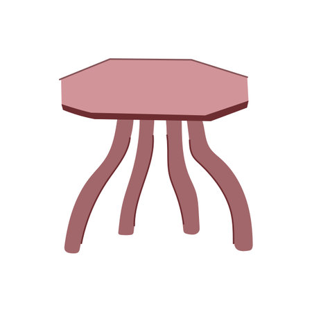 waterproof plastic table cartoon vector illustrationのイラスト素材
