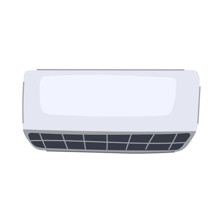 ventilation air conditioner cartoon vector illustrationのイラスト素材