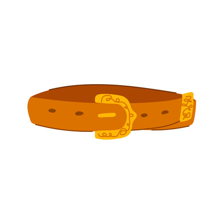 rodeo belt cowboy cartoon vector illustrationのイラスト素材